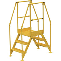 Vestil Crossover Ladder, Platform Height: 30", Overall Span: 54-1/2" (COL-3-26-14)-Overall Span: 54-1/2"