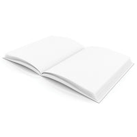 Flipside Plain White Blank Hardcover Book, 8" x 6" (H-BK400)-28 pages with 14 Sheets