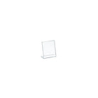 Azar Displays Vertical Slanted, L-Shape Acrylic Sign Holder, 3.5" x 5", 10 Pack (112731)-Sign holder