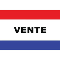Message Flag, 36" x 60", Vente-100% Polyester 36" x 60" flag for indoor or outdoor use