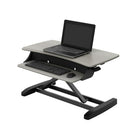 Ergotron WorkFit Z Mini Sit n Stand Desktop (33-458-917)-Provides infinite, click-free adjustments up to 12.5" and supports up to 25 lbs
