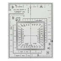 C-THRU – Lecteur de quadrillage Universal Transverse Mercator (UTM), 12/pqt-Plastifiés pour une meilleure durabilité