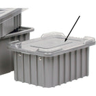 Lewis Bins+ Divider Box Container Accessories, Clear Lids, Grey/ Blue Covers Available, 6 Pack-6 per pack