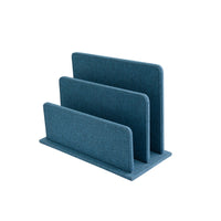 Martha Stewart Linen File Sorter - Navy-File organizer great for keeping your desktop neat and tidy