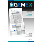 Gemex Vinyl Sheet Protectors, Clear, Legal Size, 4/1000" Thickness, 50 Pack-Rigid vinyl sheet protectors