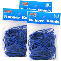 JAM Paper Rubber Bands, #33 Size, Blue Rubberbands, 300/Pack (333RBbug)-Regular Size Blue Rubber Bands