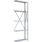 Metalware RK424 Boltless Shelving Unit, 5-Shelves, 36" x 12" x 100", Light Grey-Adjustable shelving system that provides high strength, yet economical storage capacity for your needs