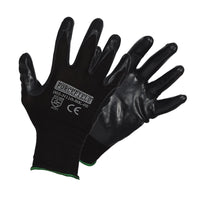 Forcefield Seamless Knit Nylon Nitrile Palm Coated Work Gloves - Small-General purpose, nitrile on nylon glove
