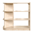 Flash Furniture - Unite de rangement de coin ouverte Bright Beginnings de qualite commerciale à 3 niveaux en bois (MKKE24053)-Les bords arrondis previennent les ecorchures en cas de contact accidentel
