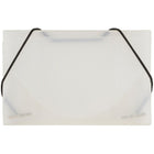 JAM Paper Plastic Business Card Case, Clear Frost, 5 Pack (3637141g)-Clear