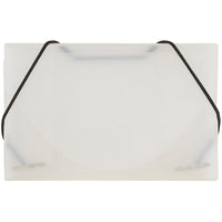 JAM Paper Plastic Business Card Case, Clear Frost, 5 Pack (3637141g)-Clear