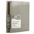 JAM Paper Plastic 3 Ring Binder, 1 1/2", Smoke Grey (762T15SM)-Smoke grey three ring plastic binder - 1.5" wide
