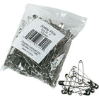 Charles Leonard 2" Safety Pins, 432/Pack (CHL83200)-Nickel plated steel pins feature rust resistant finish