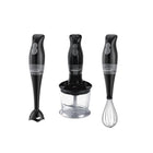 Brentwood Hand Blender & Food Processor with Balloon Whisk - Black-Hand Blender and Food Processor