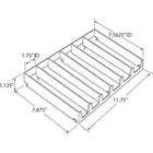 Azar Displays 6-Compartment Modular Tray Inserts, 2 Pack (225906)-Modular Tray