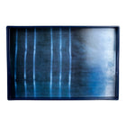 Truu Design Decorative Serving Tray Set, Set of 3, 18.5 x 13.5 inches, Blue-Material: made of high-quality, safe, and odorless polyresin, sturdy and heavy in weight
