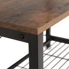 Vasagle Vintage Coat Rack With Storage Bench-Steel frame