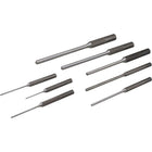 Gray Tools 8 Piece Pilot Punch Set-Contains: Punch Pilot Punches sizes: 2 3/4", 3 1/4", 3 1/2", 4", 4 1/2", 4 1/2", 5" & 5 1/2".