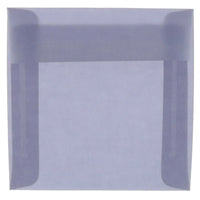JAM Paper 6 x 6 Square Envelopes, Wisteria Purple Translucent Vellum, 250 Pack (PACV514H)-Wisteria purple translucent envelope