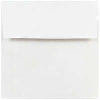 JAM Paper 5 x 5 Square Envelopes, White, 250 Pack (28414H)-White envelope