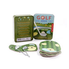 Kikkerland Golf Game in a Tin-Dimensions: 3.66"L x 1.1"W x 5.91"H
