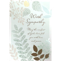 Rosedale 5-1/2" x 8" With Sympathy Greeting Cards And Envelopes, 12 Pack (17563)-Printed on premium uncoated card stock