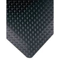 Wearwell Diamond-Plate Select No. 495, 2' x 3', 15/16", Black-COMFORT &amp; INDUSTRIAL STYLE ON A BUDGET!