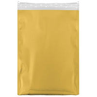 JAM Paper Foil Envelopes with Self Adhesive Closure, 12 x 18, Open End, Gold, 25 Pack (1323297)-Gold