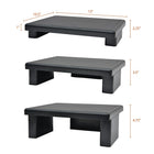 DAC MP-107 Height-Adjustable Monitor Riser/Stand for Computer Screens/Laptops/Printers - Black-Easy to assemble - No tools required. Assembly only takes a few seconds