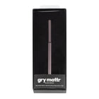 Gry Mattr Twist Ball Point Pen Dark Grey Barrel - Black Chrome Accents-0.7mm Point Size