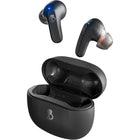 Skullcandy Rail Truely Wireless Bluetooth In-Ear Headphones - Black-Compact, comfortable in-ear buds can be used solo or together and include ear gels in various sizes to customize the fit