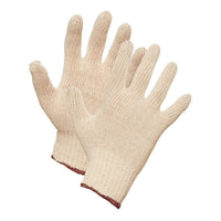 Forcefield String Knit Poly/Cotton Gloves - Size 8 - White-General purpose, polyester/cotton