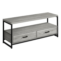 Monarch Specialties 2871 Tv Stand - 48"L/Grey/Black Metal-Up to 47" TV