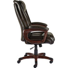 Staples Westcliffe Bonded Leather Manager's Chair - Brown-Adjustable seat-height lets you set the chair to suit the needs of your body and workspace