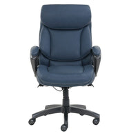 Serta SmartLayers Landry Executive Chair - Blue-Unique Serta Smart Layers seating technology with Cable-control Mechanism