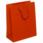 JAM Paper Gift Bags with Rope Handles - Medium - 8" x 10" x 4" - Orange Matte - 3 Pack-Color: Orange Matte