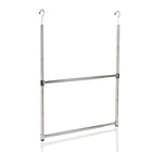 Oceanstar 2-Tier Portable Adjustable Closet Hanger Rod, Chrome-Great for children's closet as the lower level is easily reachable for kids