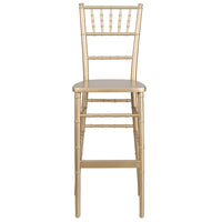 Flash Furniture HERCULES Series Gold Wood Chiavari Barstool - 2 Pack-Set of 2 Chiavari Chairs