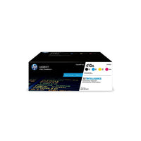 HP 410A (CF410AQ) Black, Cyan, Magenta, Yellow Original LaserJet Toner Cartridges, 4/Pack-Black, cyan, magenta, yellow