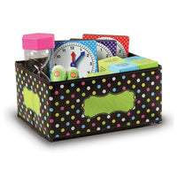 Teacher Created Resources Chalkboard Brights Storage Bins Small, 2 Pack (TCR20764)-Store books, folders and supplies
