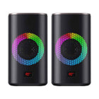 Havit Computer Gaming Stereo Bluetooth Speakers - Dynamic RGB Lighting, 3.5mm Stereo audio input-Easy connection