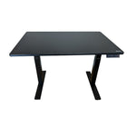 Uncaged Ergonomics (RUBBKMDF60) Rise Up Electric Height Adjustable Sit/Stand Desk - Black-A beautiful, luxurious adjustable-height office desk and Perfect Sit/Stand or Standing Desk