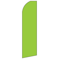 Swooper Banner Kit With Pole & Ground Spike, Neon Green-Banner is approximately 32" wide and 132" tall, however once fully assembled, pole reaches 16' above ground!