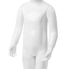 Can-Bramar RPK-2 Toddler Abstract Fibreglass Mannequin - Glass Base - Glossy White-Glossy White finish