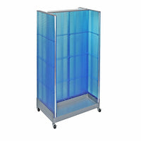 Azar Displays - Présentoir en H à panneau perforé, 66 x 36 po, bleu (700432-BLU)-Bleu/plastique
