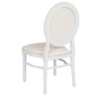 Flash Furniture HERCULES Series King Louis Chair - White-CA117 Fire Retardant Foam