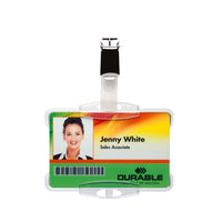 Durable - Porte-badge - Polystyrène - Transparent - Paquet de 25-Porte-badges de haute qualité