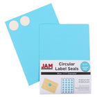 JAM Paper Round Circle Label Sticker Seals, 1.67" diameter, Assorted Fashion Colours, 4 Packs of 120 (147627Fassrt)-Self-adhesive