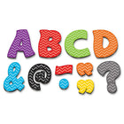 Teacher Created Resources Chevron Fantastic Font 3" Magnetic Letters, 67 Pack (TCR77213)-Assorted Colours