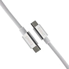 tmd USB-C to USB-C 100W Charging Cable - 6.5 ft. - White-Color: White / Black